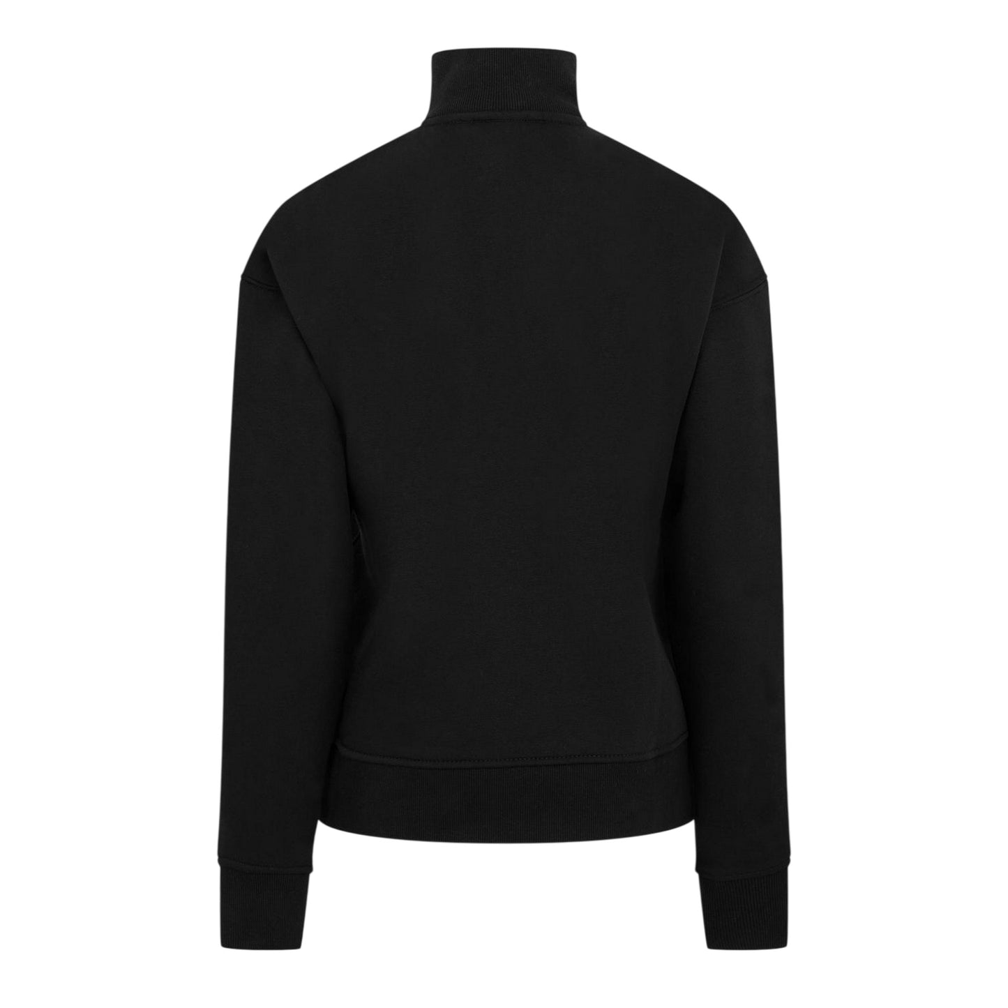 Black - Back - USA Pro Womens-Ladies Quarter Zip Sweatshirt