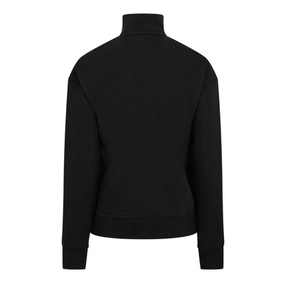 Black - Back - USA Pro Womens-Ladies Quarter Zip Sweatshirt