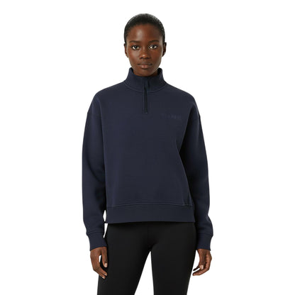 Charcoal - Side - USA Pro Womens-Ladies Quarter Zip Sweatshirt