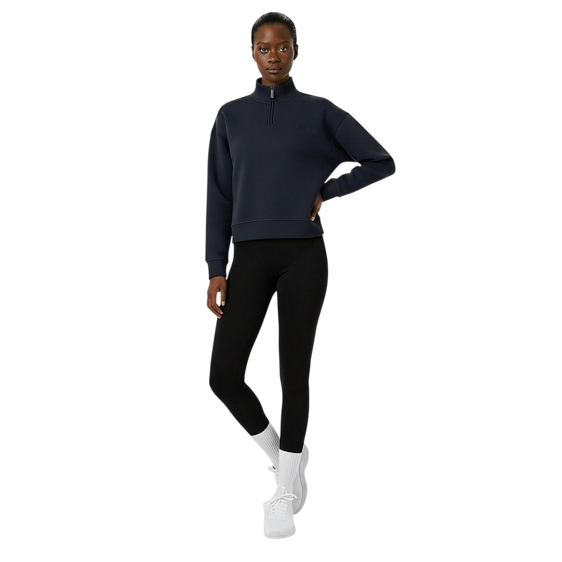 Charcoal - Lifestyle - USA Pro Womens-Ladies Quarter Zip Sweatshirt