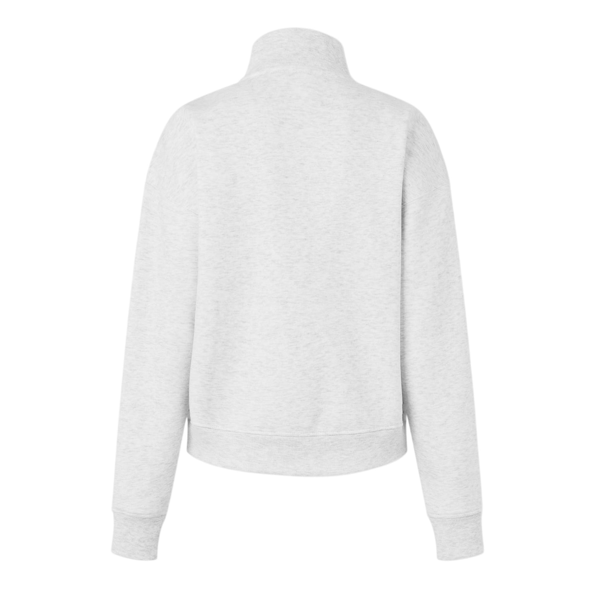 Ice Marl - Back - USA Pro Womens-Ladies Quarter Zip Sweatshirt