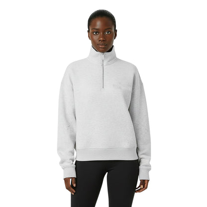 Ice Marl - Side - USA Pro Womens-Ladies Quarter Zip Sweatshirt