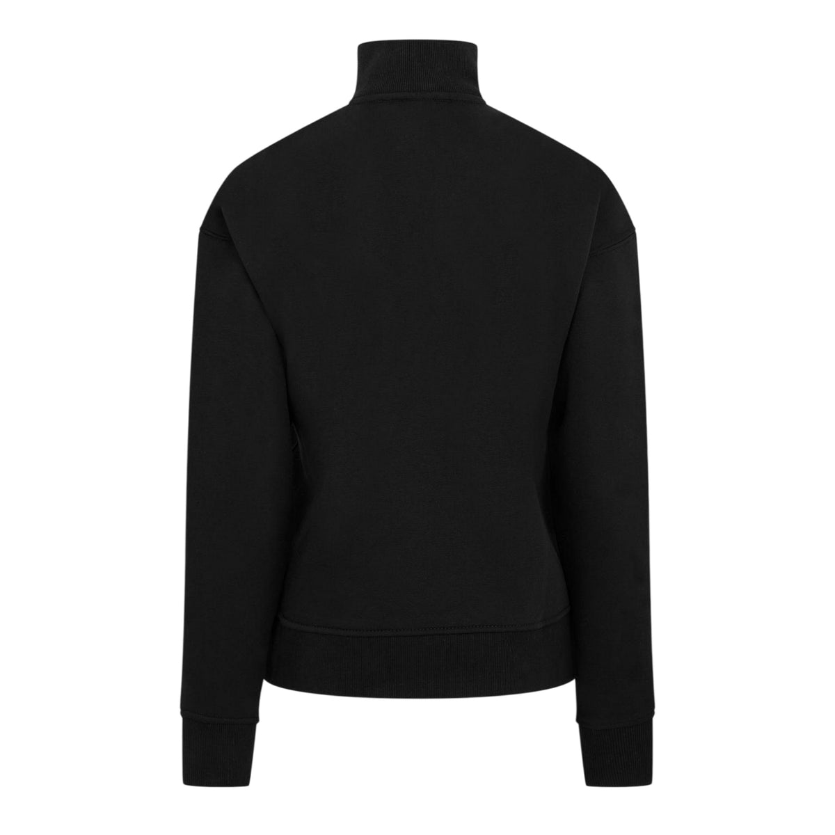 Black - Back - USA Pro Womens-Ladies Quarter Zip Sweatshirt