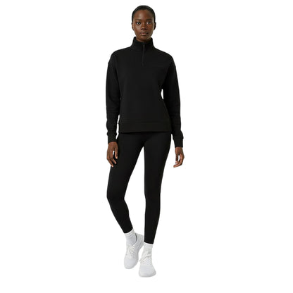 Black - Lifestyle - USA Pro Womens-Ladies Quarter Zip Sweatshirt