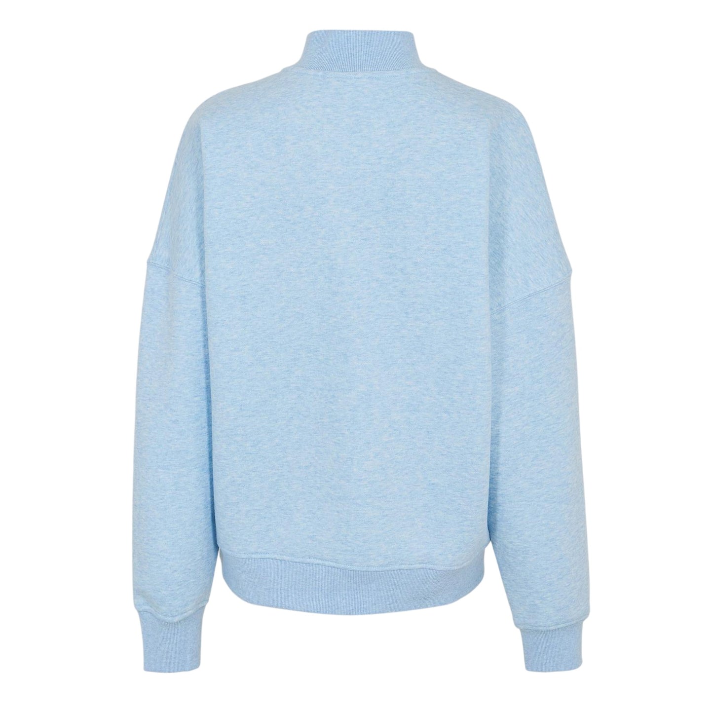 Blue Marl - Back - USA Pro Womens-Ladies Quarter Zip Sweatshirt