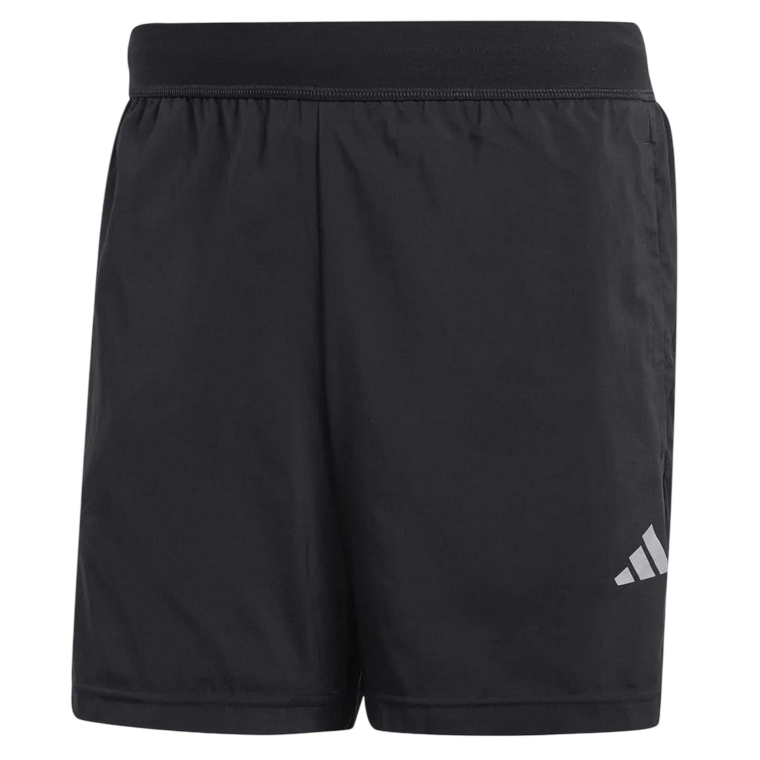 Black - Front - Adidas Mens 2 in 1 Running Shorts