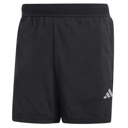 Black - Front - Adidas Mens 2 in 1 Running Shorts