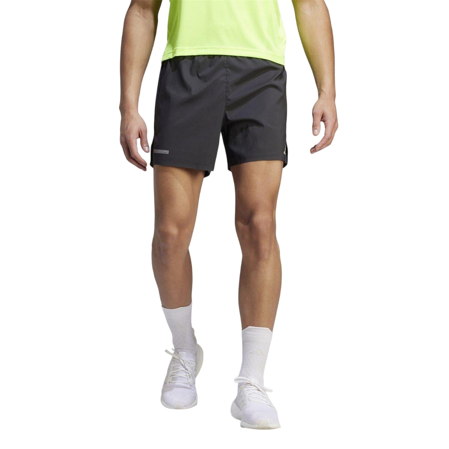 Black - Side - Adidas Mens Designed For Running Shorts