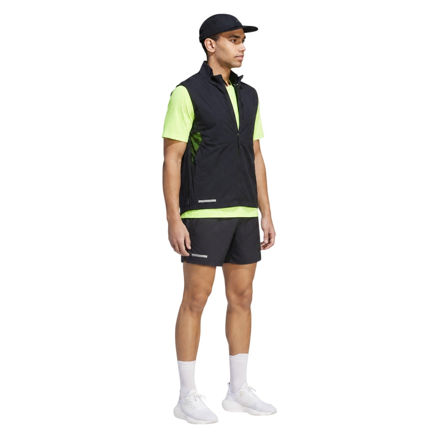 Black - Pack Shot - Adidas Mens Designed For Running Shorts