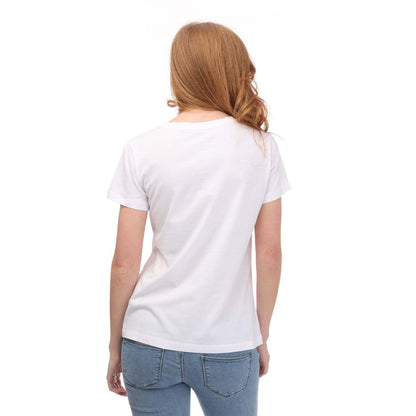 White - Back - Armani Womens-Ladies Regular T-Shirt