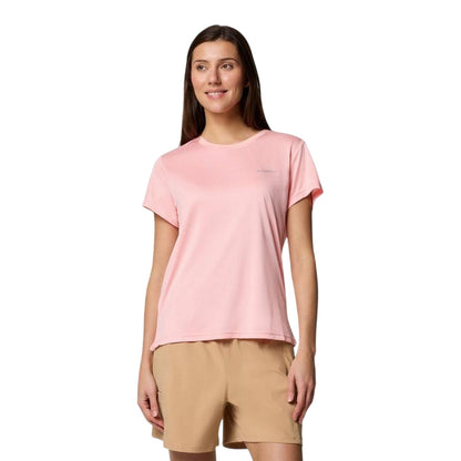 Pink - Lifestyle - Columbia Womens-Ladies Bluevista Hill Crew Neck T-Shirt