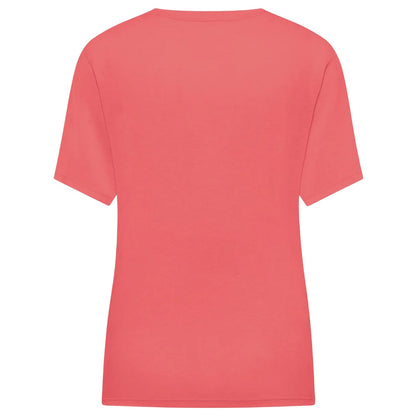 Coral - Back - Jack Wolfskin Womens-Ladies Tech Regular T-Shirt