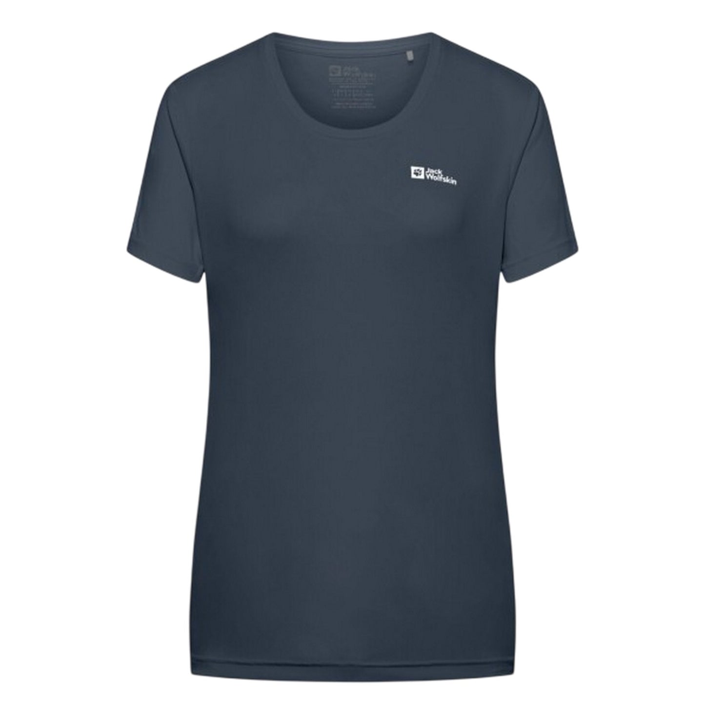 Midnight Blue - Front - Jack Wolfskin Womens-Ladies Tech Regular T-Shirt