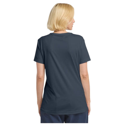 Midnight Blue - Back - Jack Wolfskin Womens-Ladies Tech Regular T-Shirt