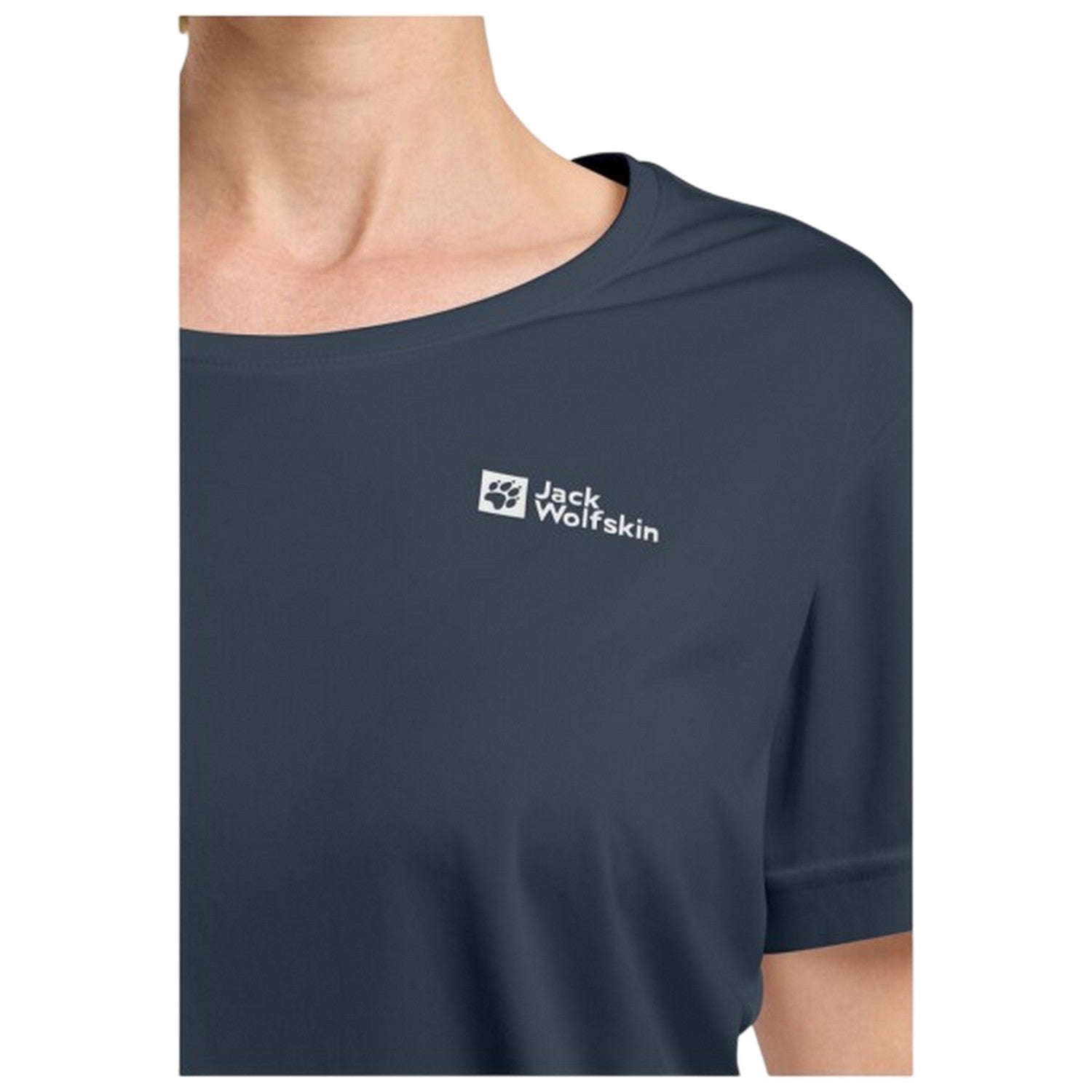 Midnight Blue - Side - Jack Wolfskin Womens-Ladies Tech Regular T-Shirt