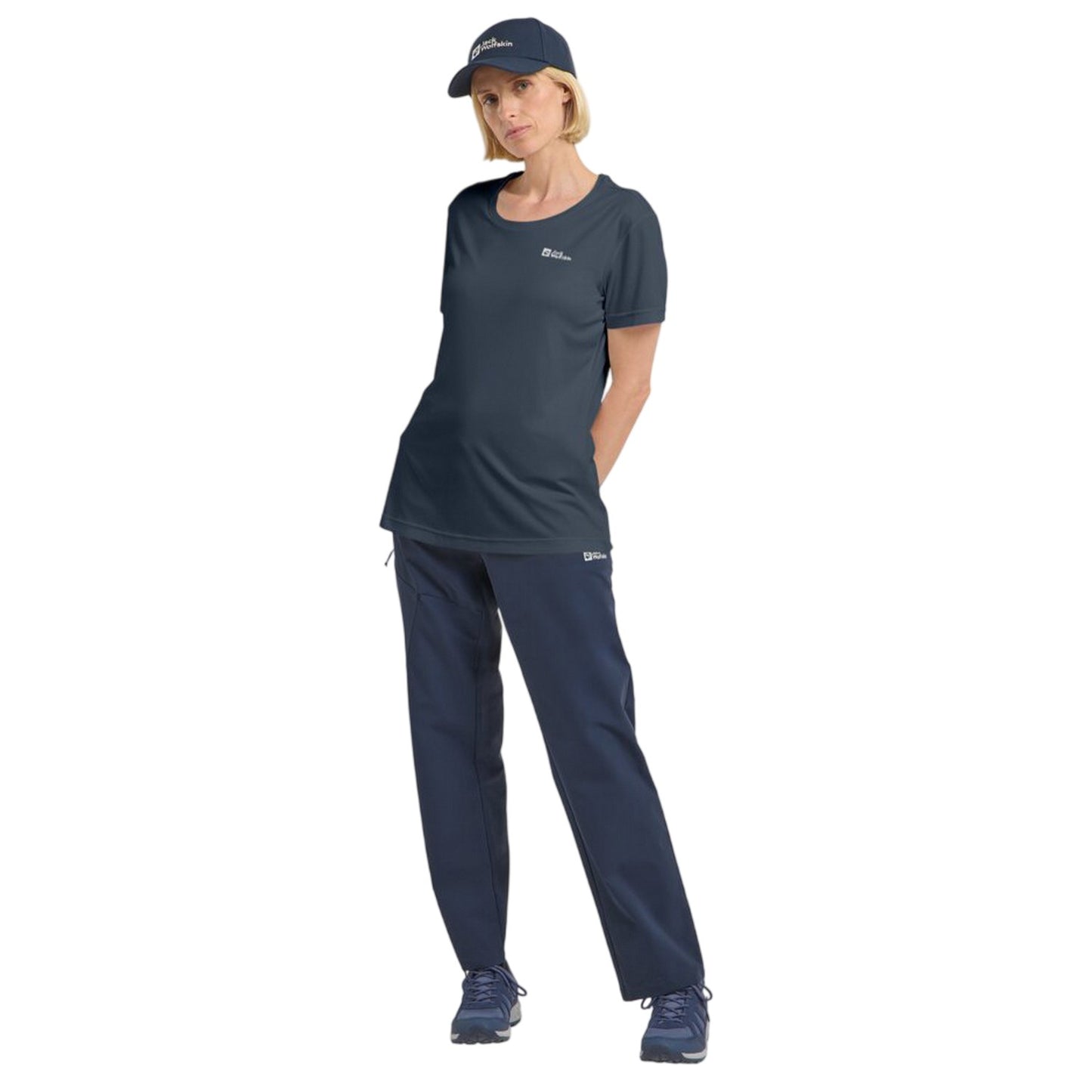 Midnight Blue - Pack Shot - Jack Wolfskin Womens-Ladies Tech Regular T-Shirt