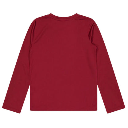 Red - Back - Puma Childrens-Kids Team Performance Long-Sleeved Training Top