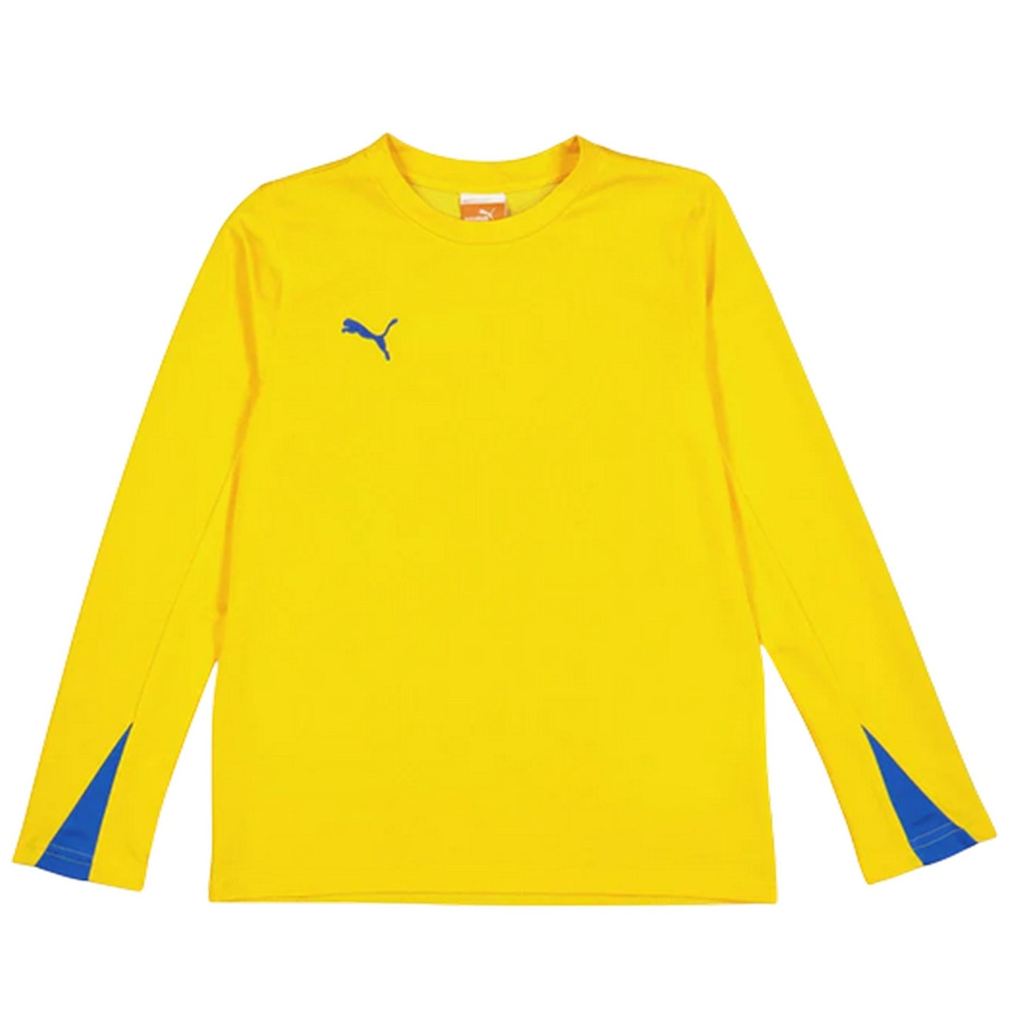 Yellow - Front - Puma Childrens-Kids Team Performance Long-Sleeved Training Top