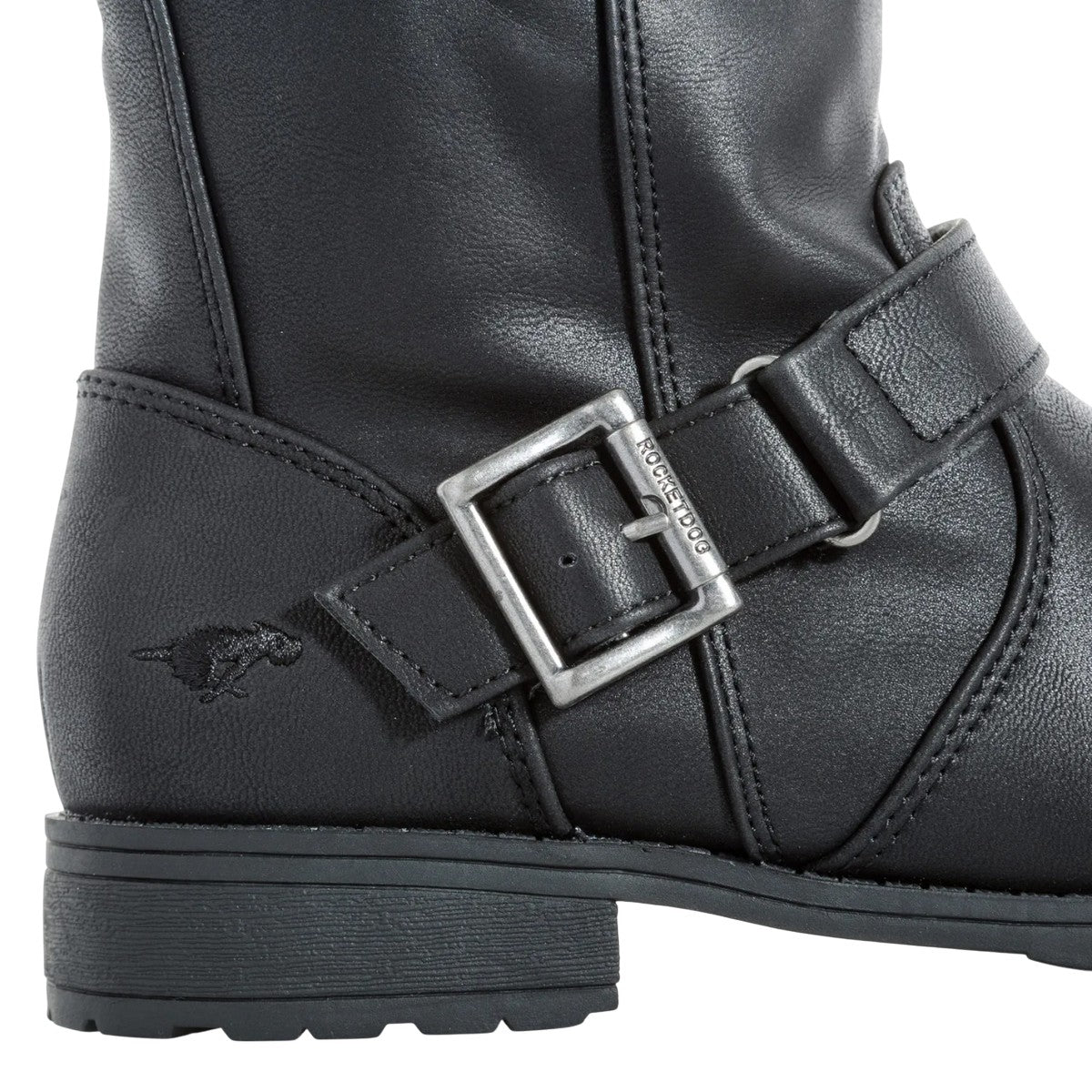 Black - Close up - Rocket Dog Womens-Ladies Berry Lewis Calf Boots