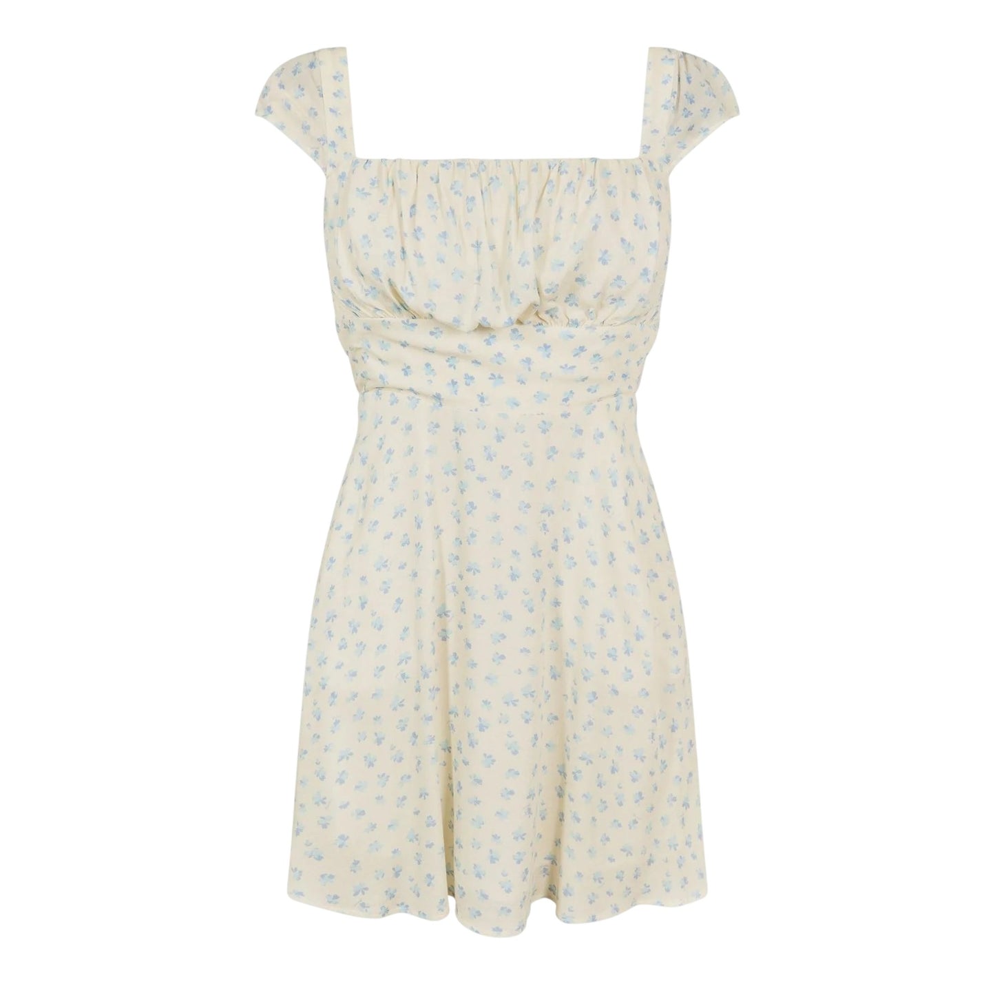 White - Front - Jack Wills Womens-Ladies Gathered Mini Dress