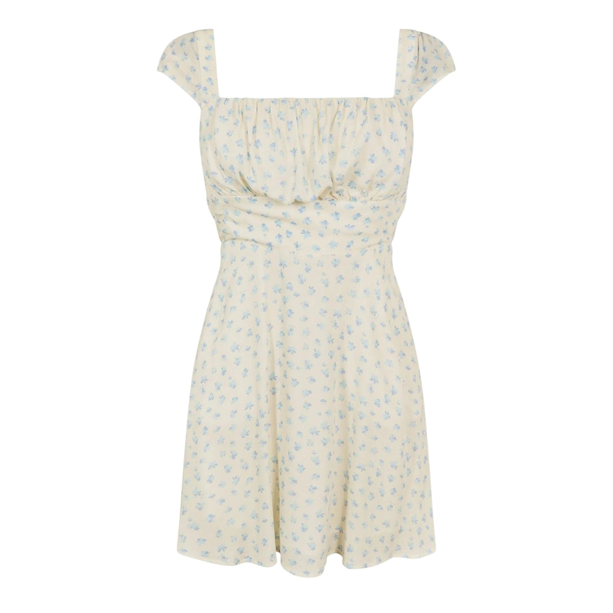 White - Front - Jack Wills Womens-Ladies Gathered Mini Dress