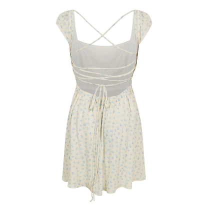 White - Back - Jack Wills Womens-Ladies Gathered Mini Dress