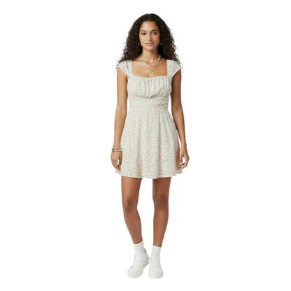 White - Pack Shot - Jack Wills Womens-Ladies Gathered Mini Dress