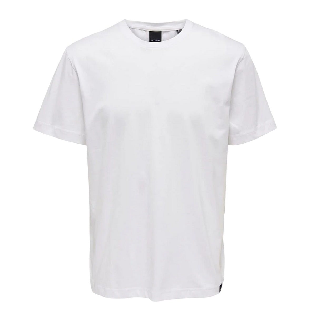 White - Front - Only and Sons Mens Max Life Crew Neck T-Shirt