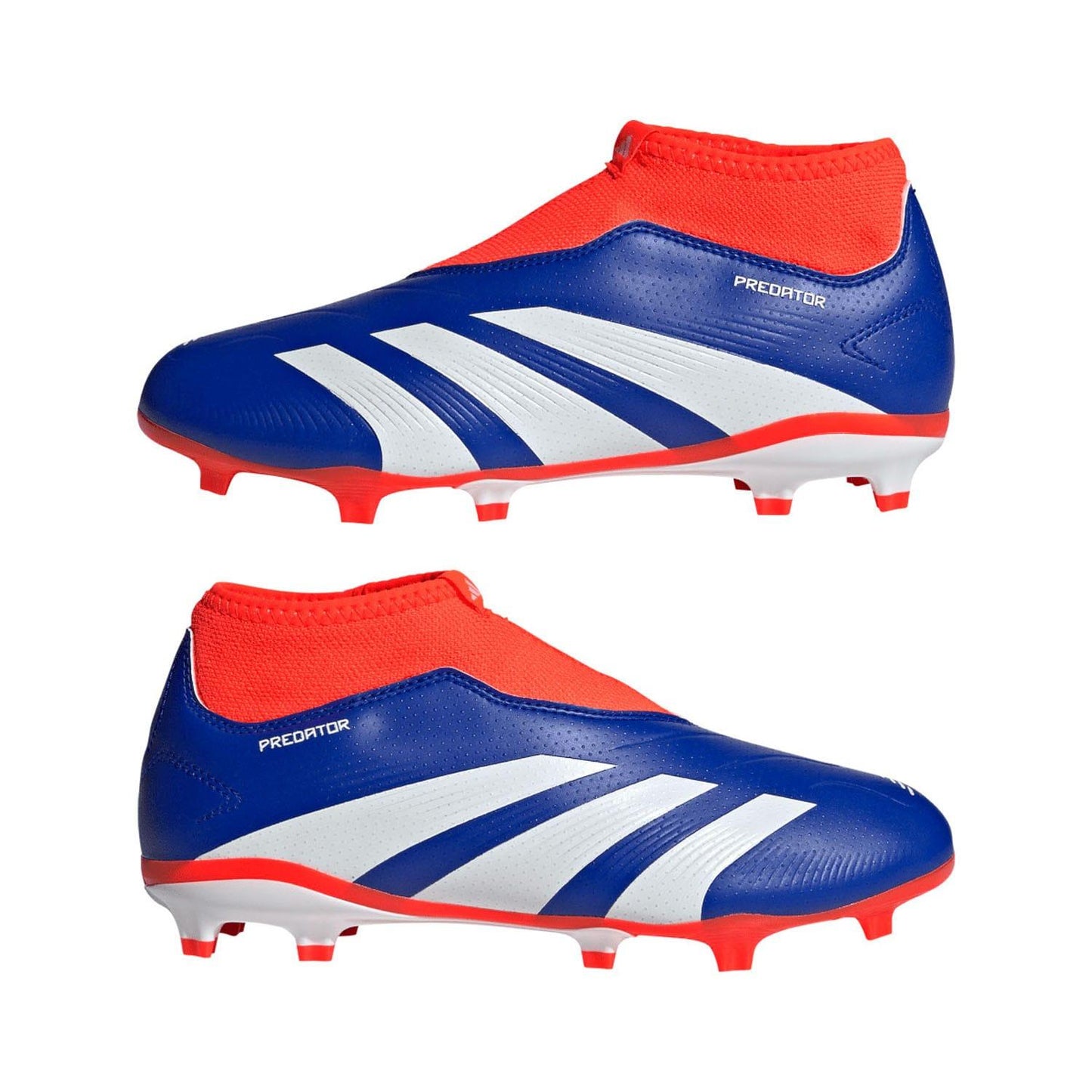 Blue - Pack Shot - Adidas Childrens-Kids Predator League Firm Ground Boots