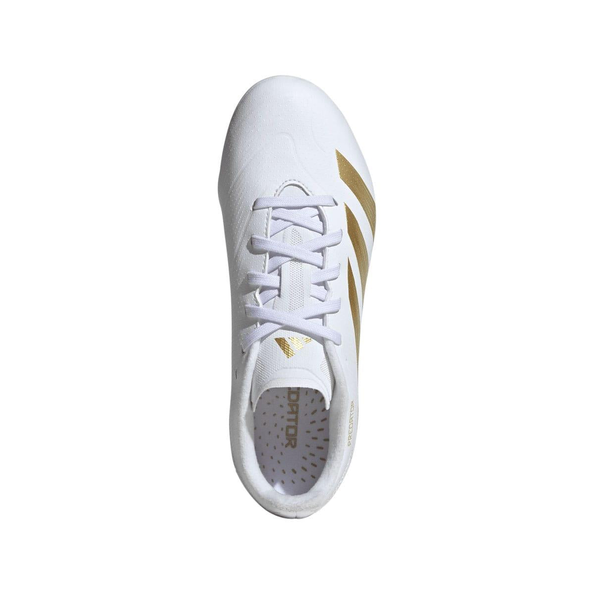 White - Back - Adidas Childrens-Kids Predator League Firm Ground Boots