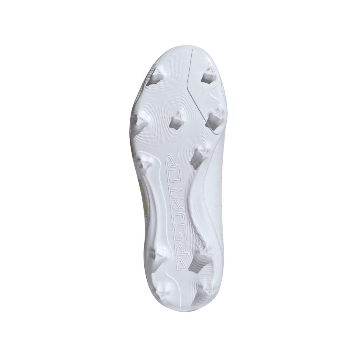 White - Side - Adidas Childrens-Kids Predator League Firm Ground Boots