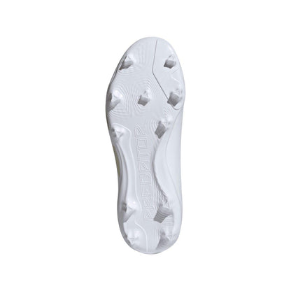 White - Side - Adidas Childrens-Kids Predator League Firm Ground Boots