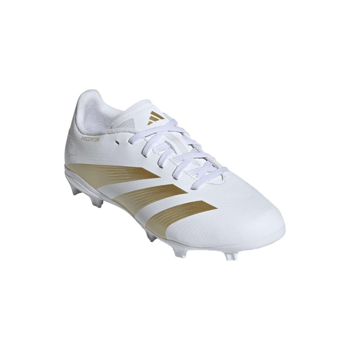 White - Pack Shot - Adidas Childrens-Kids Predator League Firm Ground Boots