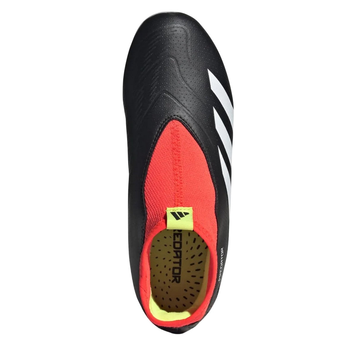 Black-White - Close up - Adidas Childrens-Kids Predator League Firm Ground Boots