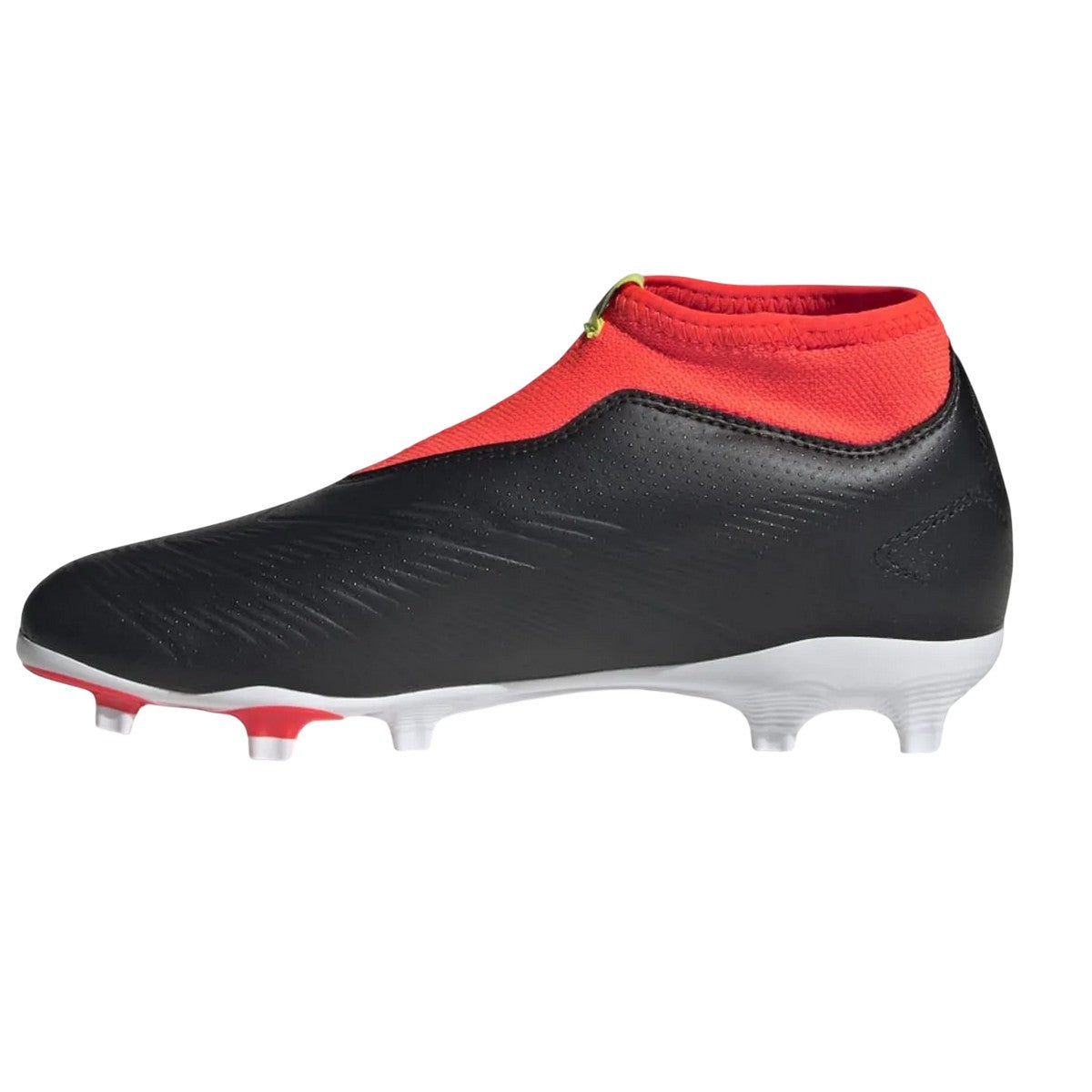 Black-White - Pack Shot - Adidas Childrens-Kids Predator League Firm Ground Boots