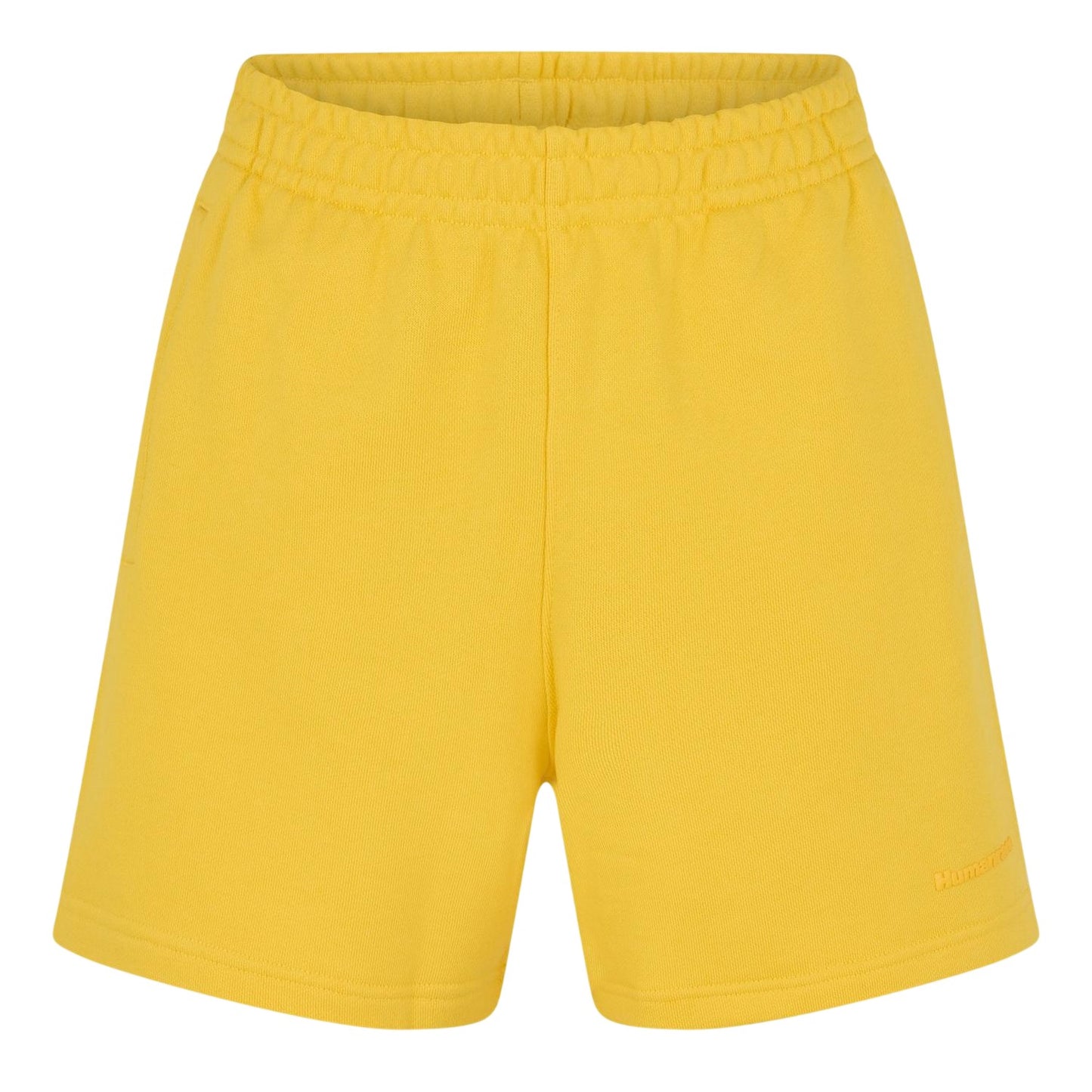 Yellow - Front - Adidas Mens Humanrace Plain Shorts