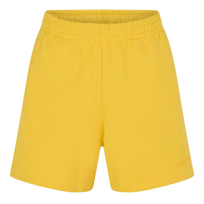 Yellow - Front - Adidas Mens Humanrace Plain Shorts