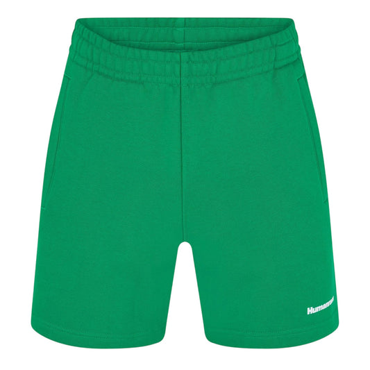 Green - Front - Adidas Mens Humanrace Plain Shorts