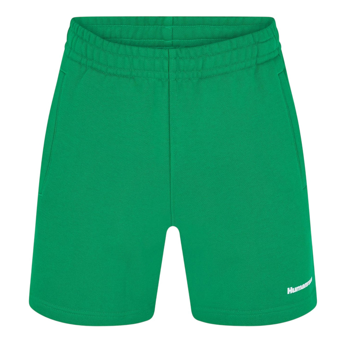 Green - Front - Adidas Mens Humanrace Plain Shorts