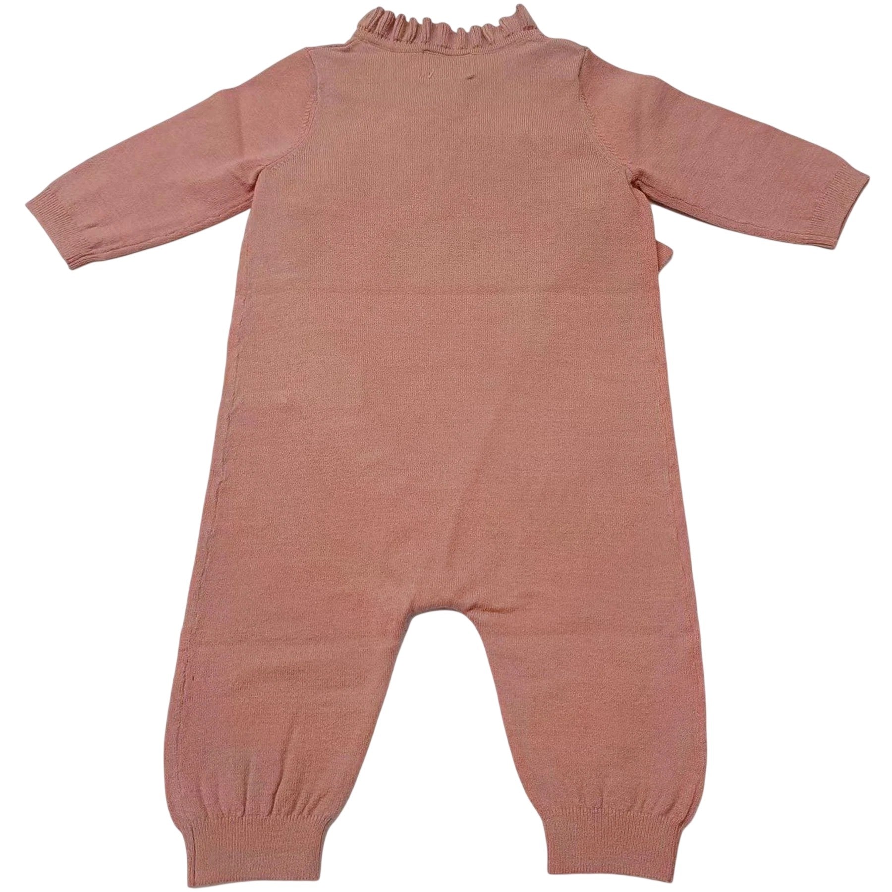 Ballet Pink - Back - Jack Wills Baby Ruffled Babygrow