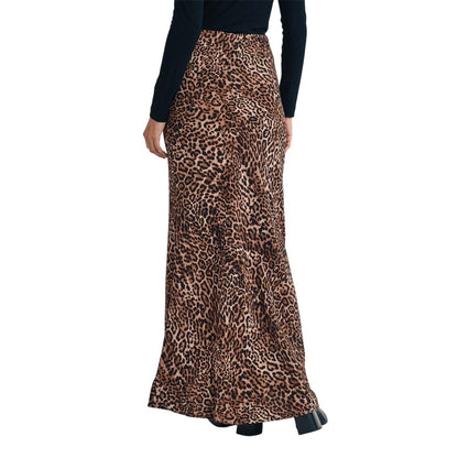 Brown - Back - Nobody´s Child Womens-Ladies Peyton Leopard Print Maxi Skirt