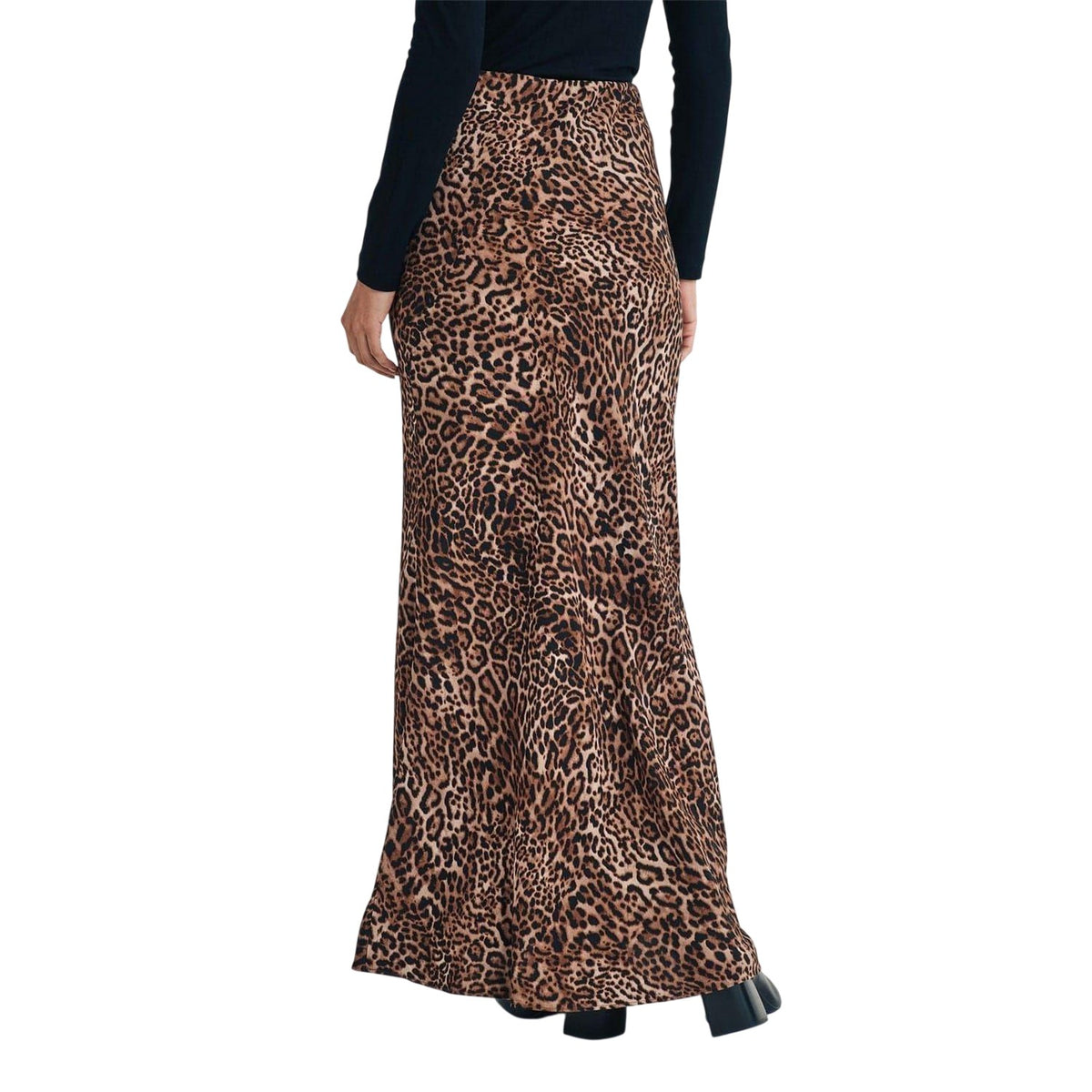 Brown - Back - Nobody´s Child Womens-Ladies Peyton Leopard Print Maxi Skirt