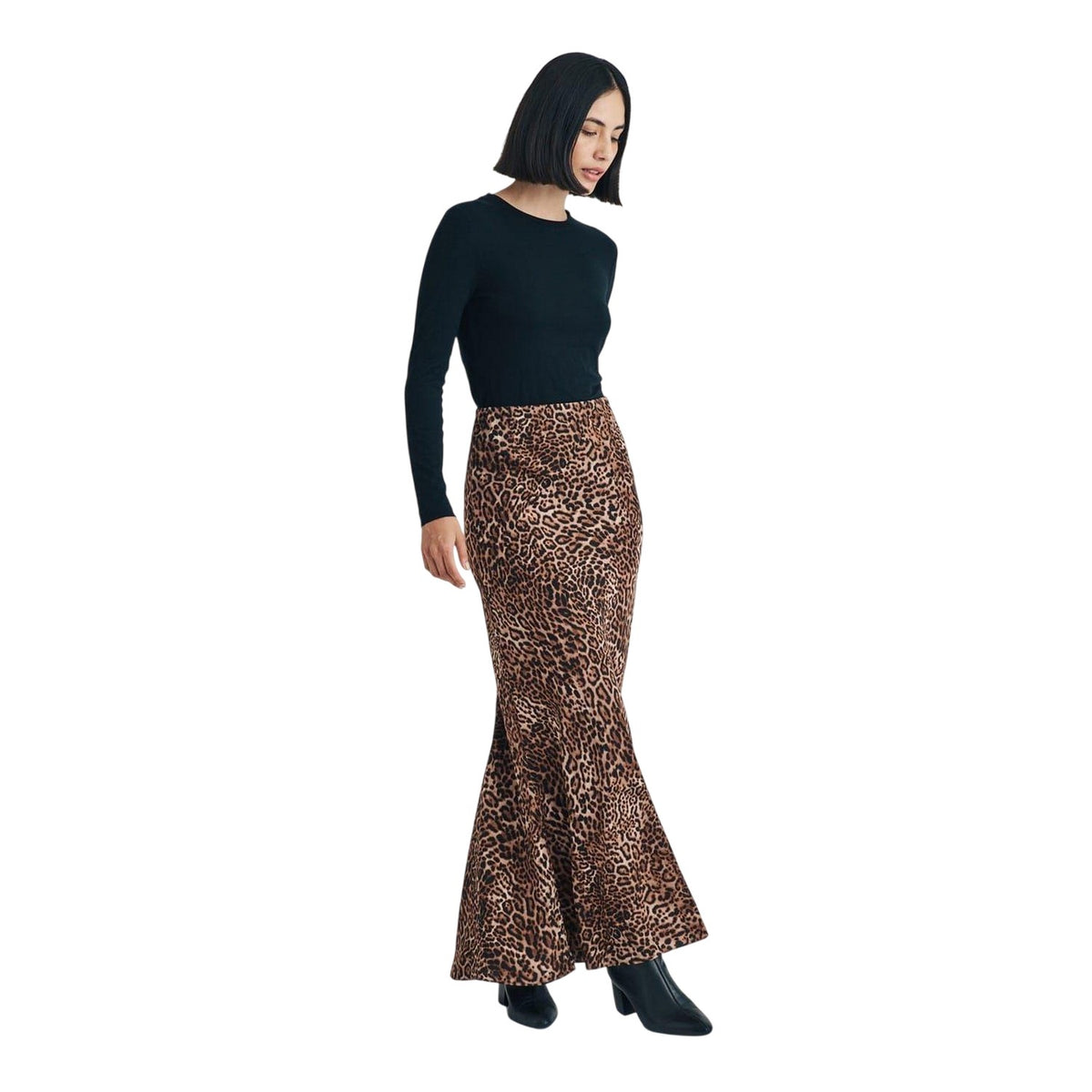 Brown - Lifestyle - Nobody´s Child Womens-Ladies Peyton Leopard Print Maxi Skirt