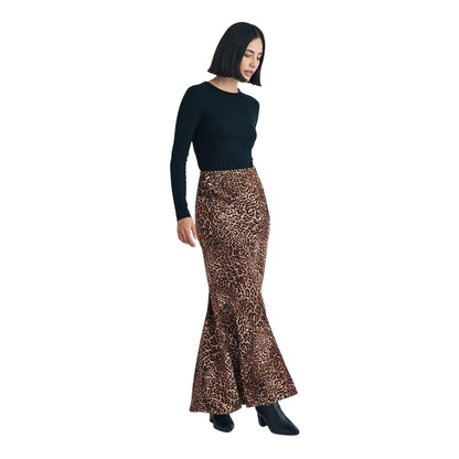 Brown - Lifestyle - Nobody´s Child Womens-Ladies Peyton Leopard Print Maxi Skirt