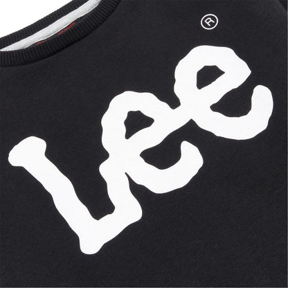 Black Print - Side - Lee Boys Jeans Wobbly Crew Neck Sweatshirt