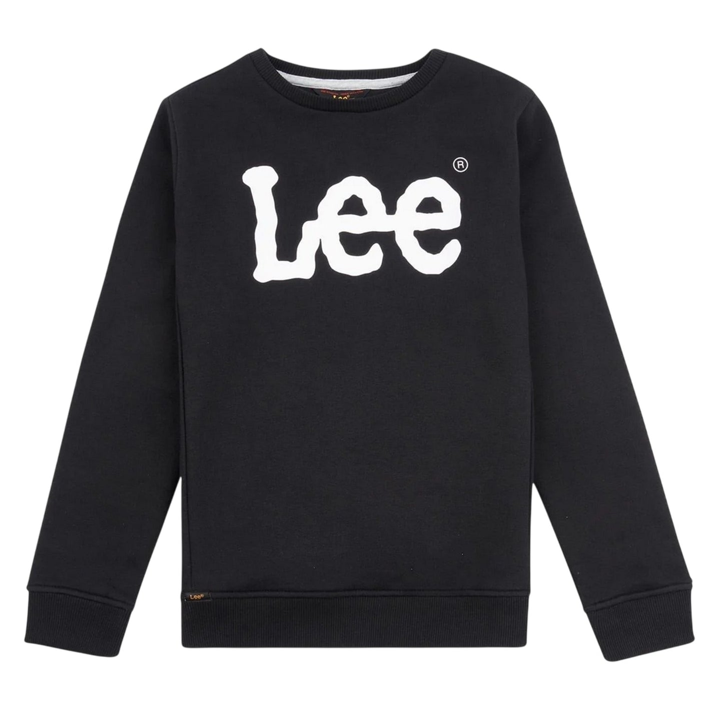 Black Print - Front - Lee Boys Jeans Wobbly Crew Neck Sweatshirt