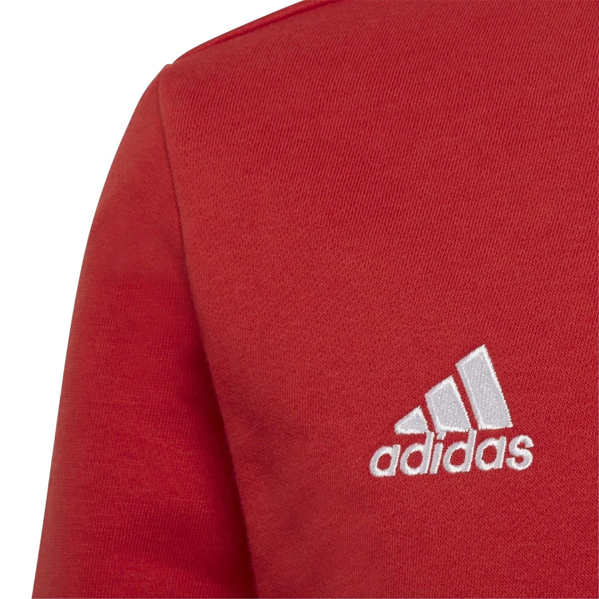 Red - Side - Adidas Childrens-Kids Entrada 22 Sweatshirt