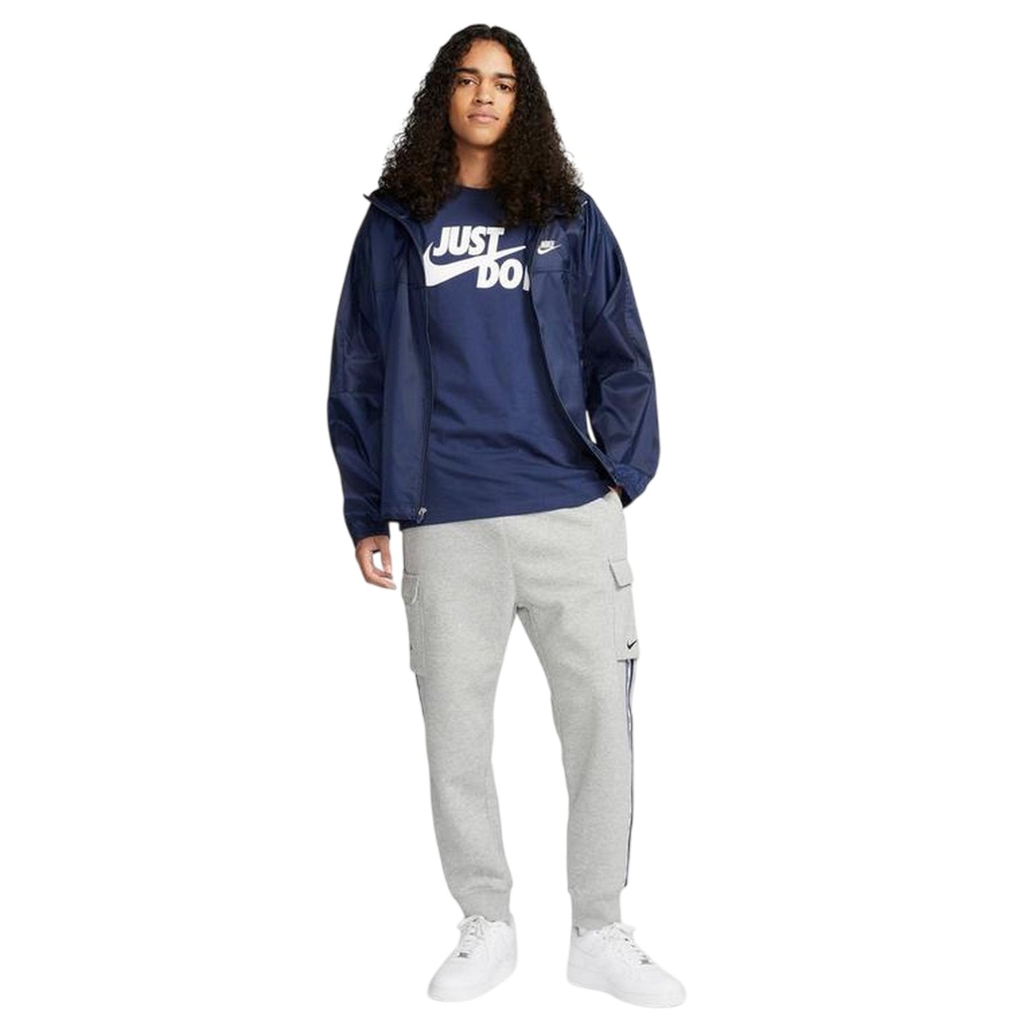 Midnight Navy - Lifestyle - Nike Mens Just Do It Swoosh T-Shirt