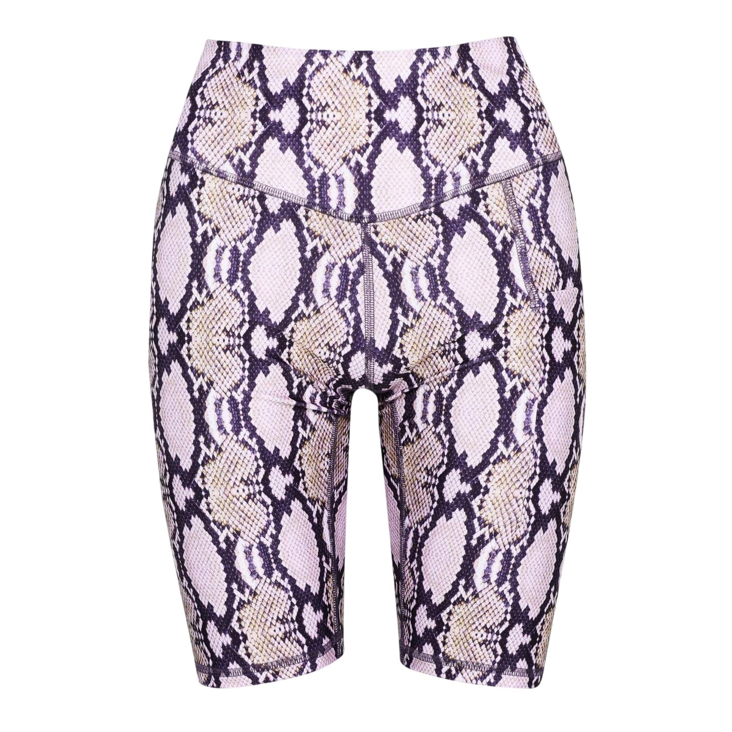 White Print - Front - West Seventy Nine Womens-Ladies Snake Print Cycling Shorts
