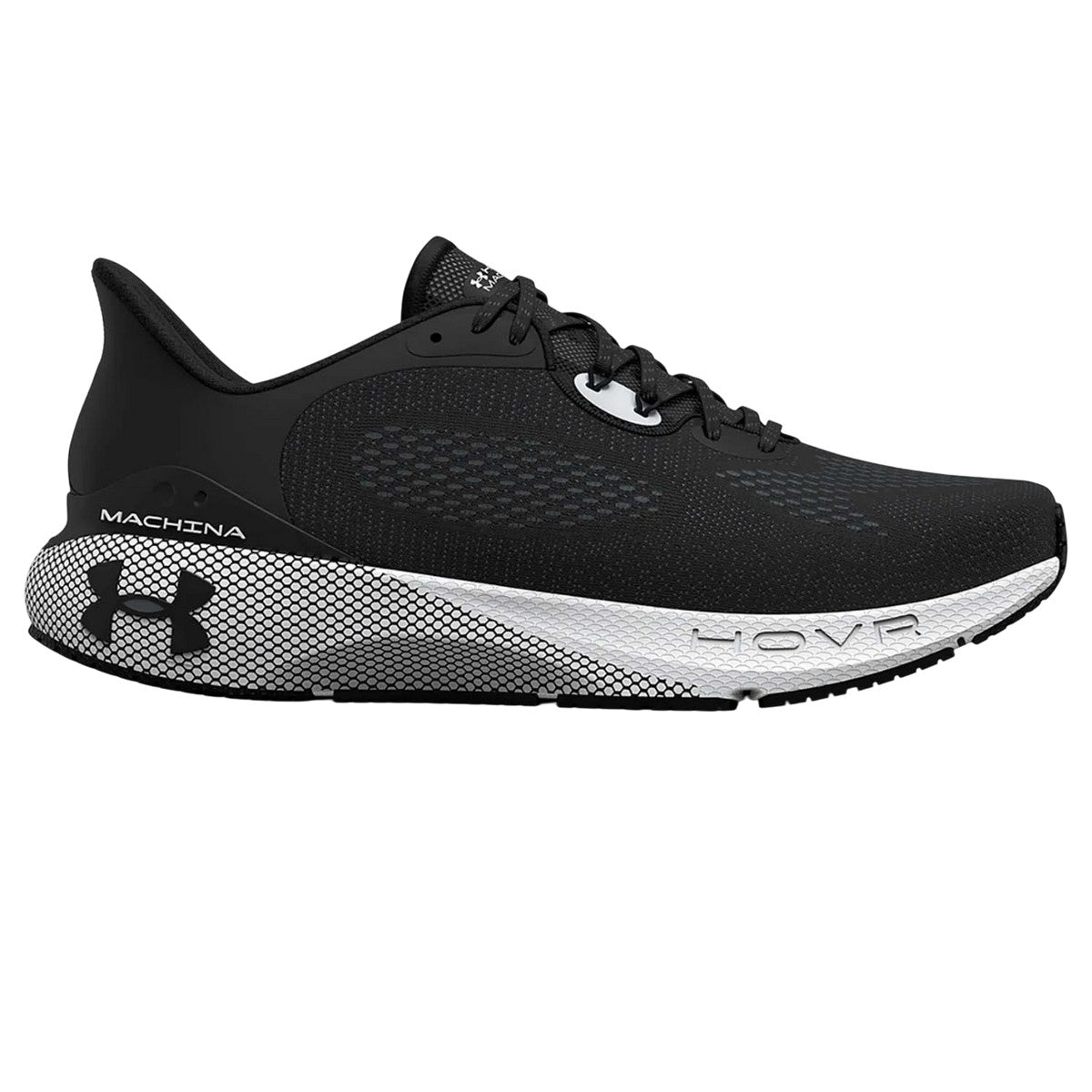 Black - Side - Under Armour Womens-Ladies HOVR Machina 3 Running Trainers